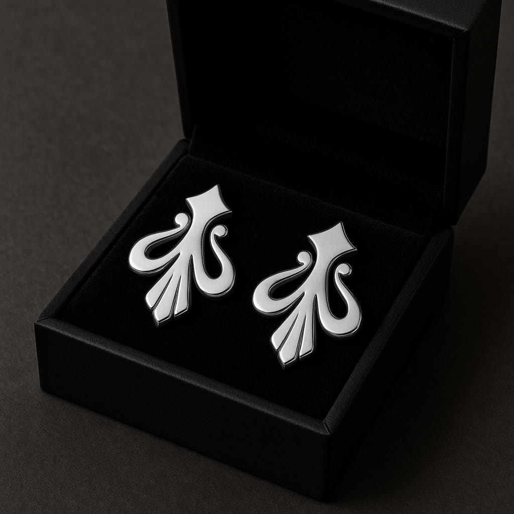 Bow & Arrow Studs — Sterling Silver, gift box