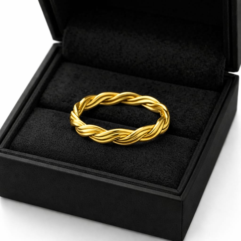 Braided Ring — Gold-Plated Silver