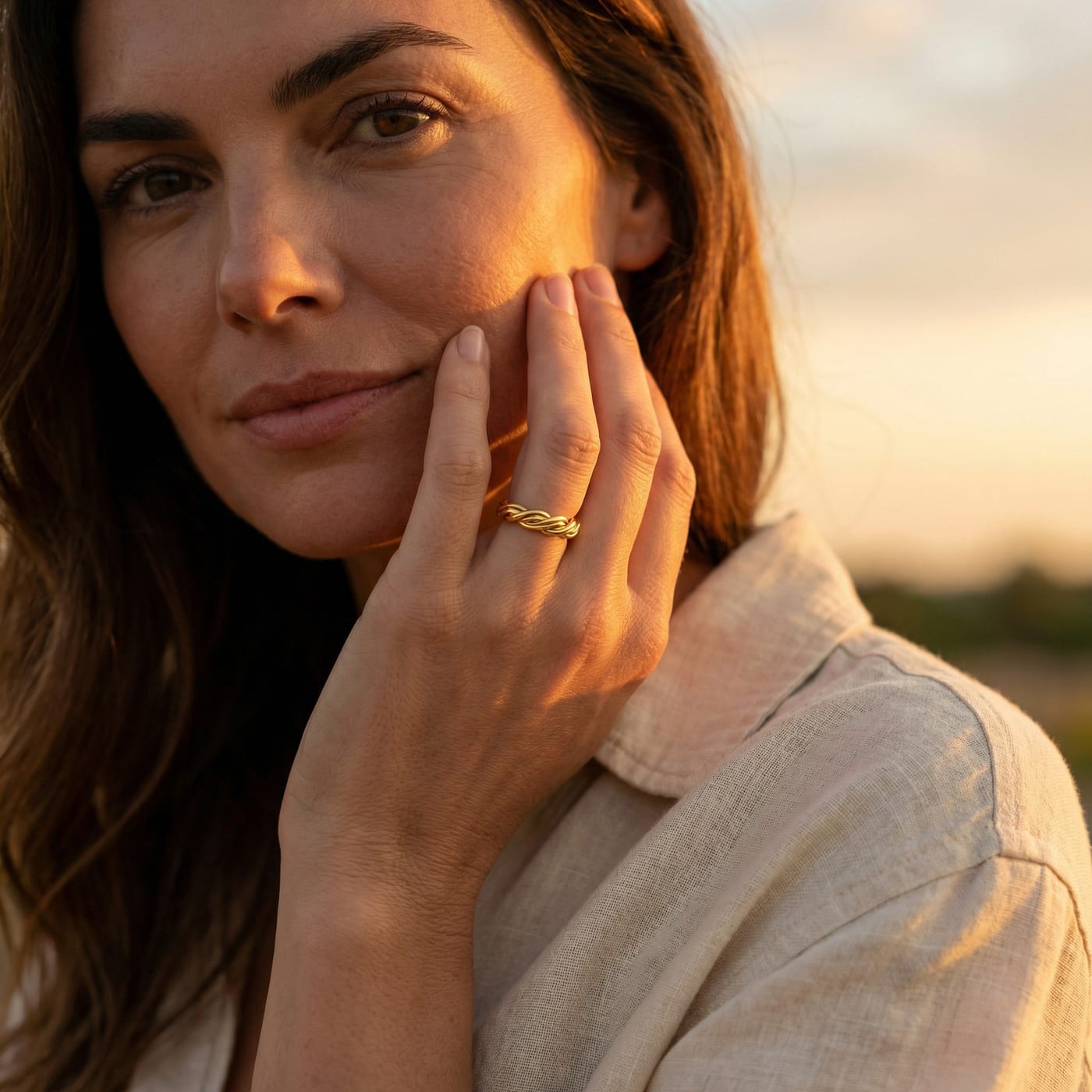 Braided Ring — Gold-Plated Silver