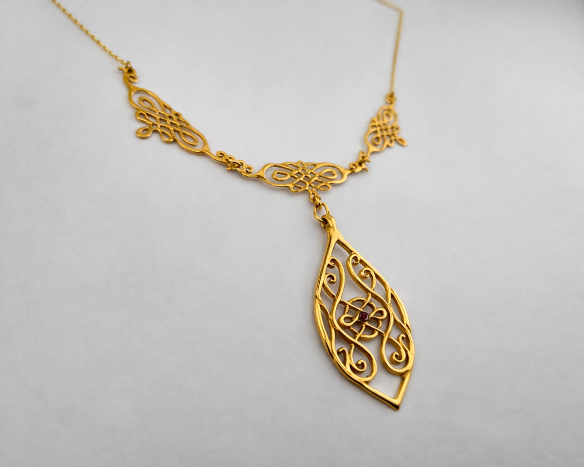 Celtic Goddess Necklace — symbolic jewelry by Alumia