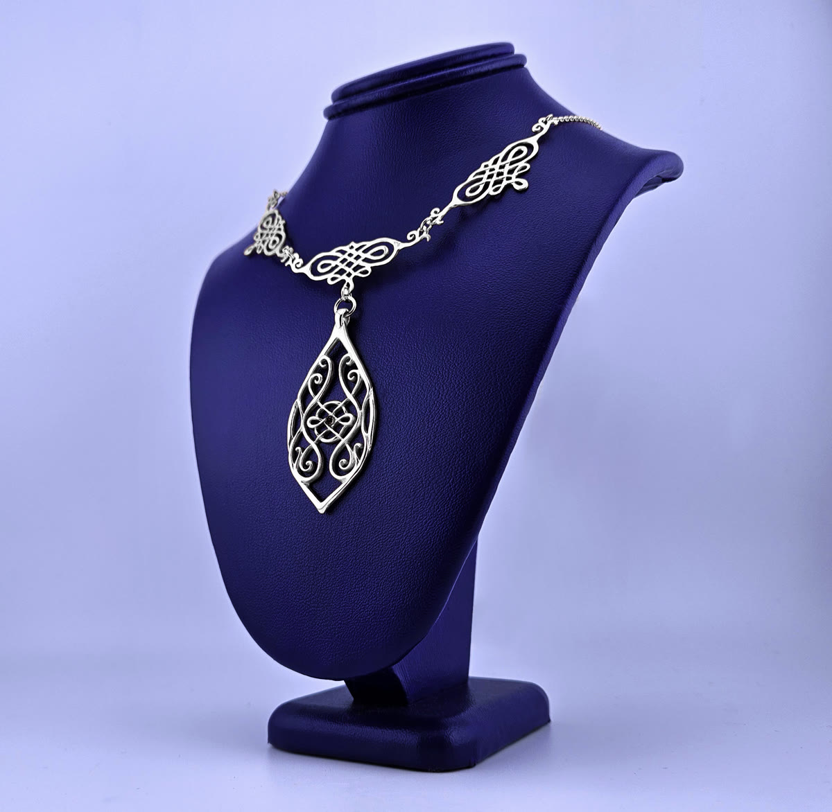 Celtic Goddess Necklace — Sterling Silver, styled