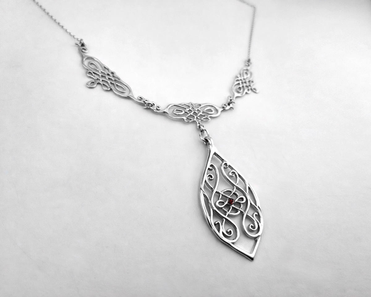 Celtic Goddess Necklace — symbolic jewelry by Alumia