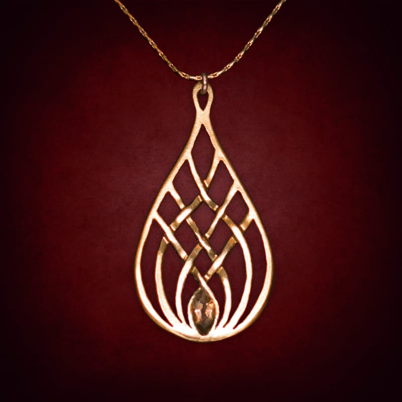 Celtic Knot Drop — symbolic jewelry by Alumia