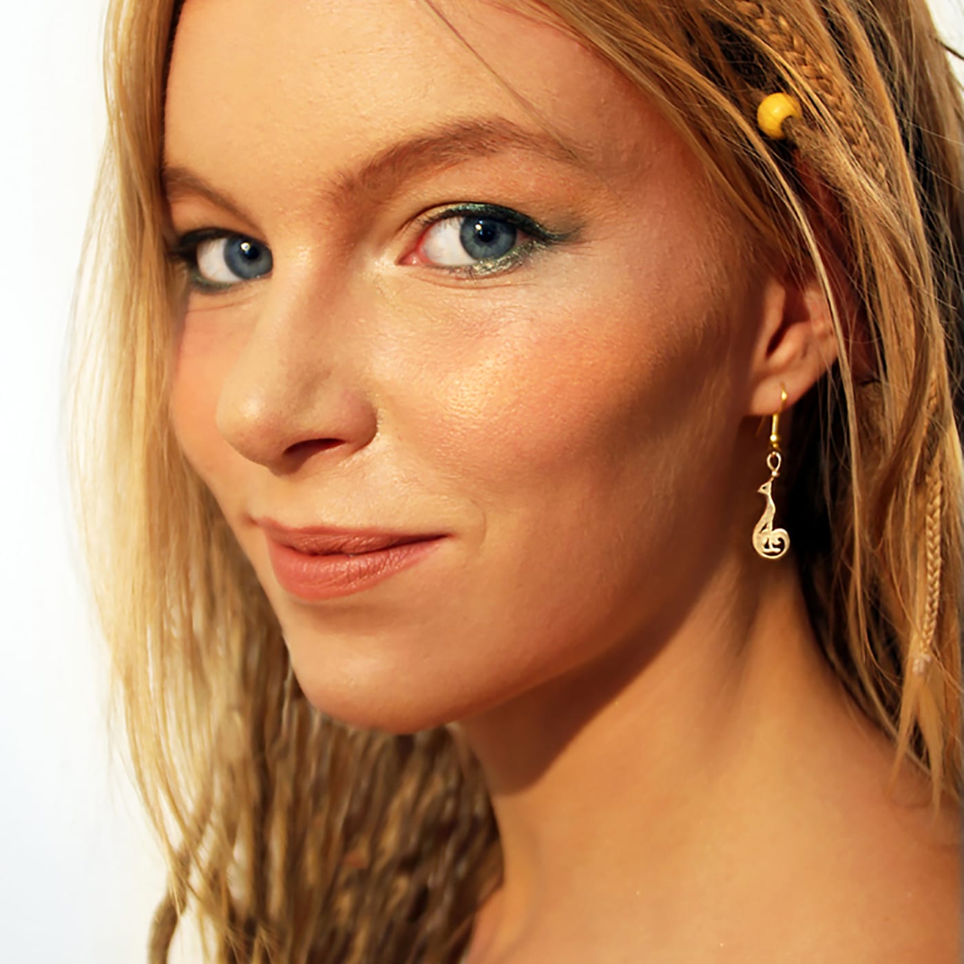 Divine Cat Earrings — Gold-Plated Silver
