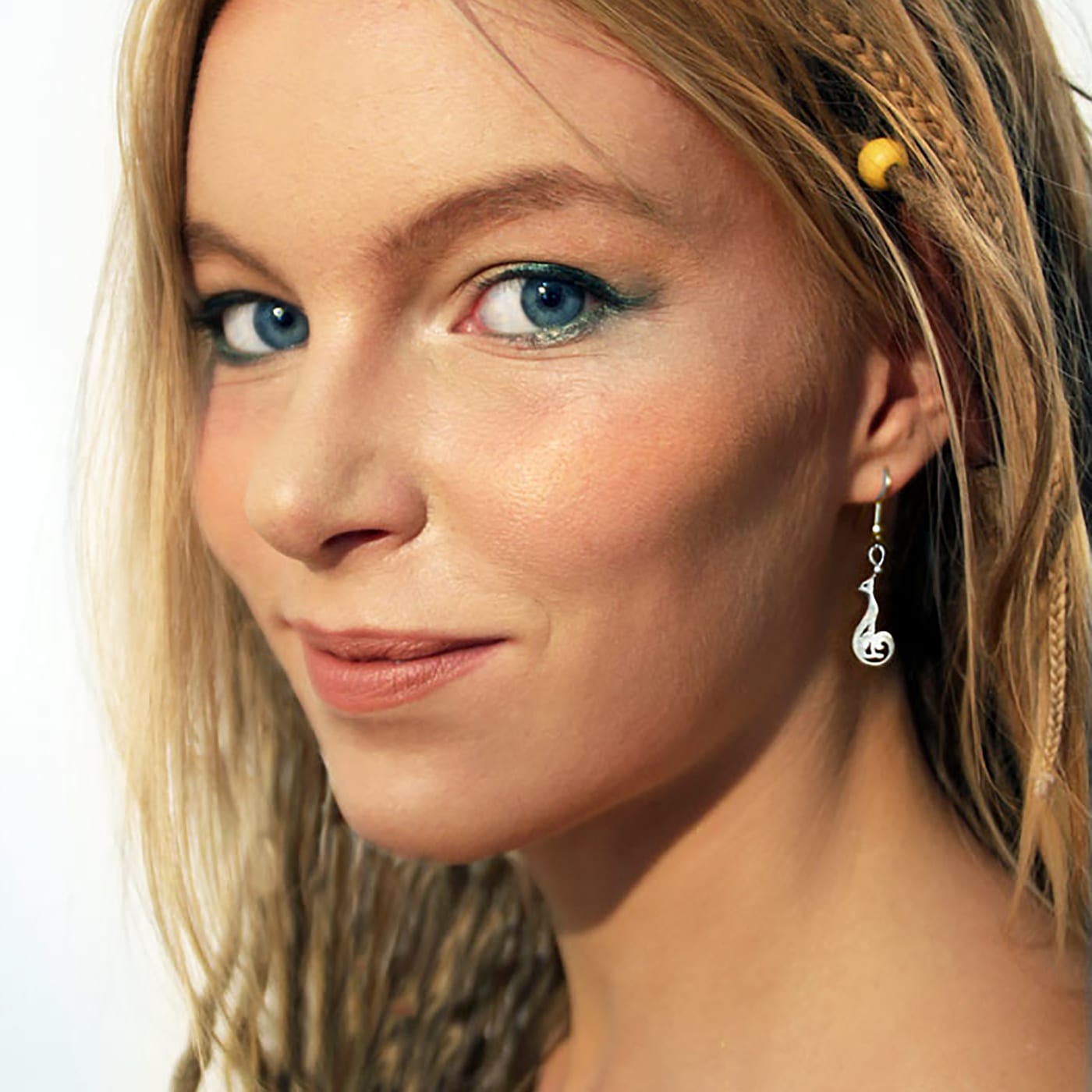 Divine Cat Earrings — Sterling Silver