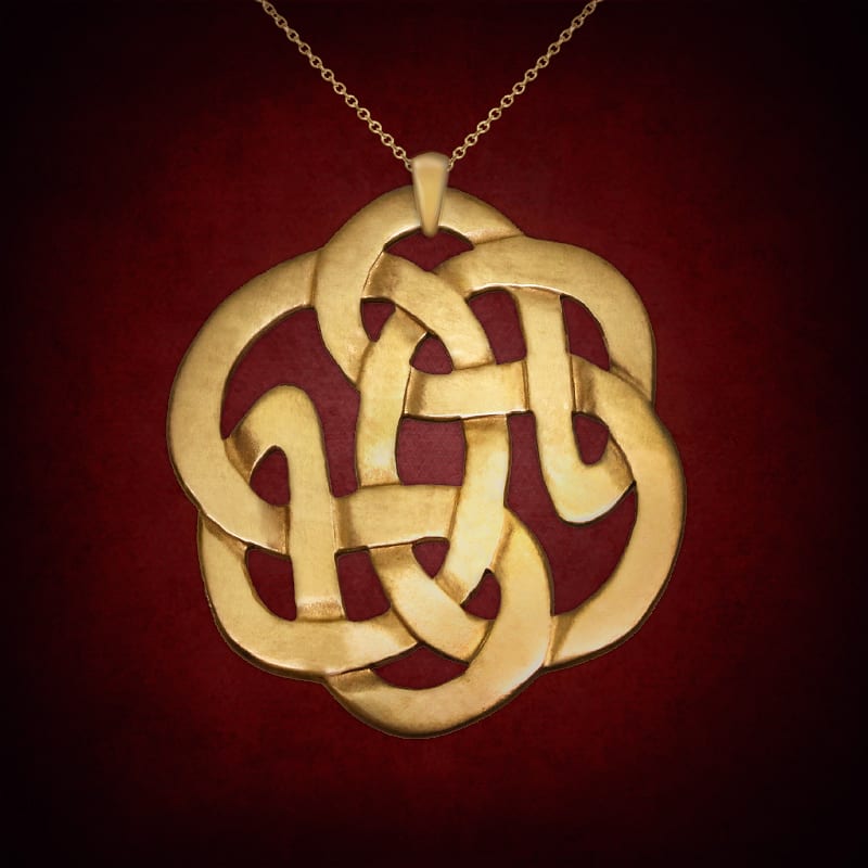 Endless Shield Knot Large — symbolic jewelry by Alumia