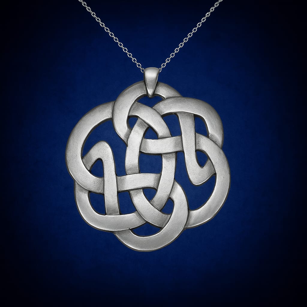 Endless Shield Knot Large — symbolic jewelry by Alumia