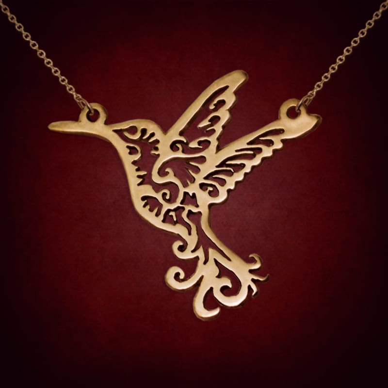 Fire Hummingbird — symbolic jewelry by Alumia