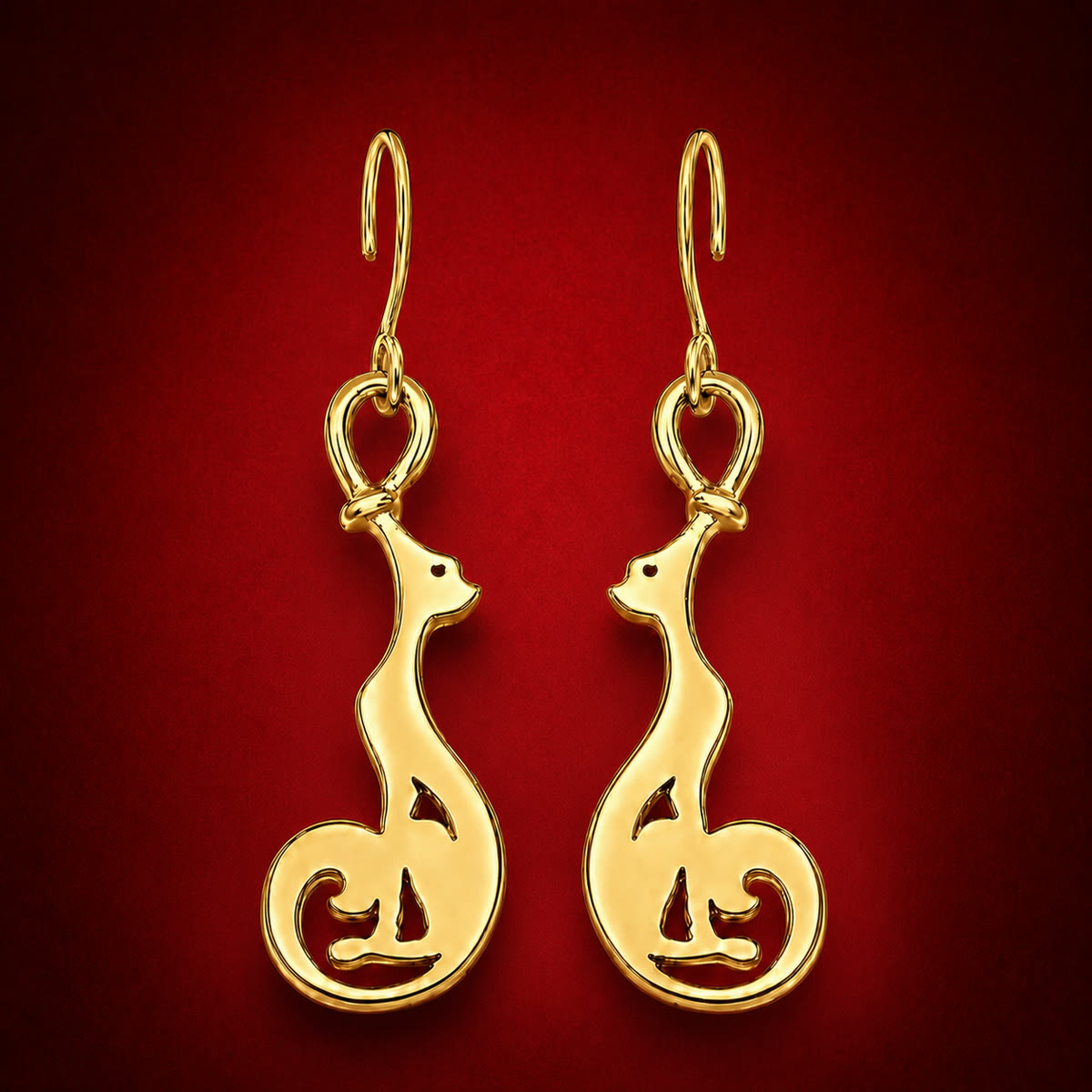 Mini Cat Earrings — symbolic jewelry by Alumia