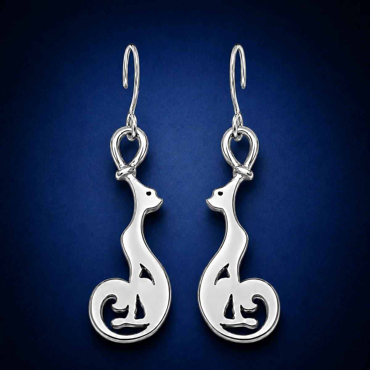 Mini Cat Earrings — symbolic jewelry by Alumia
