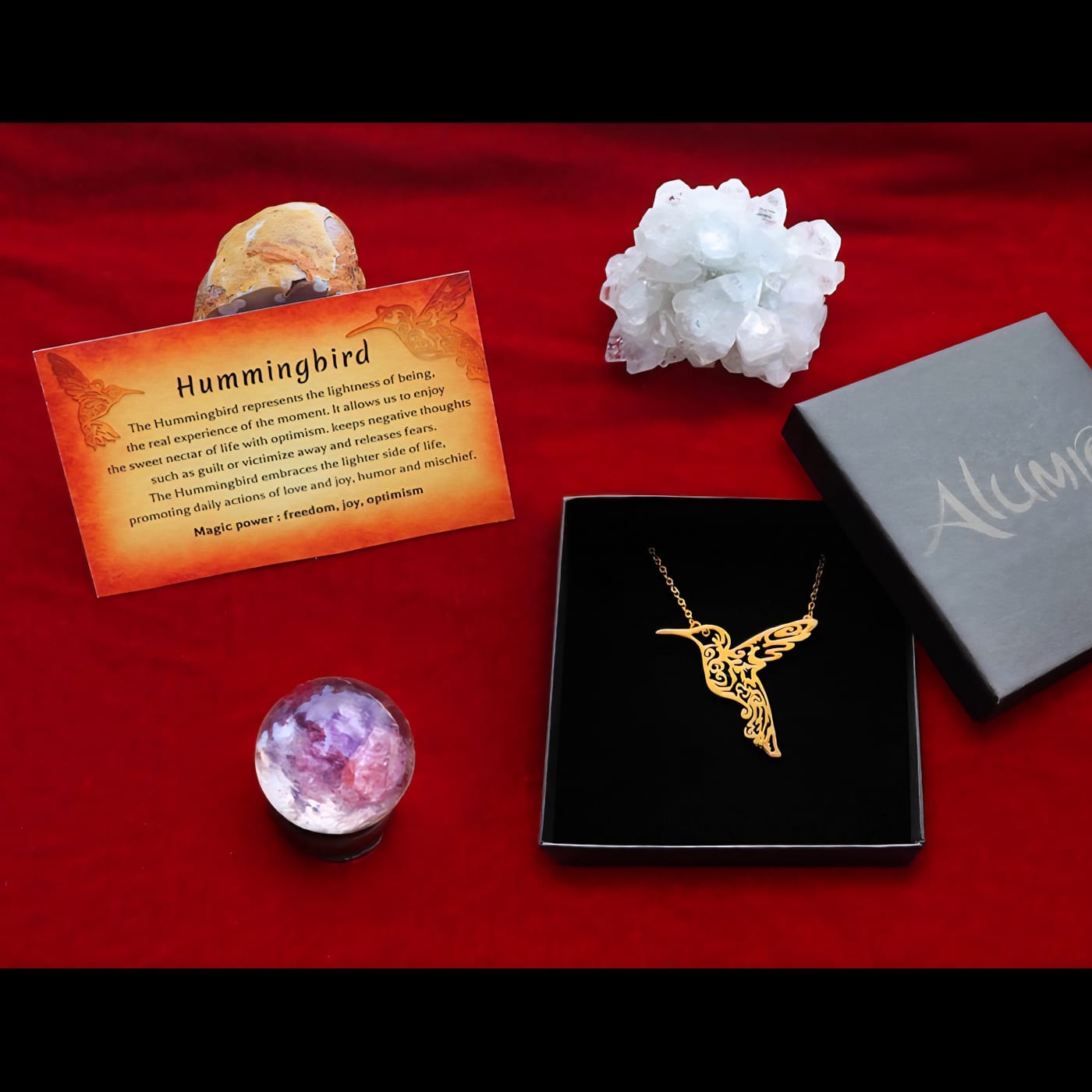 Mother Hummingbird — Gold-Plated Silver