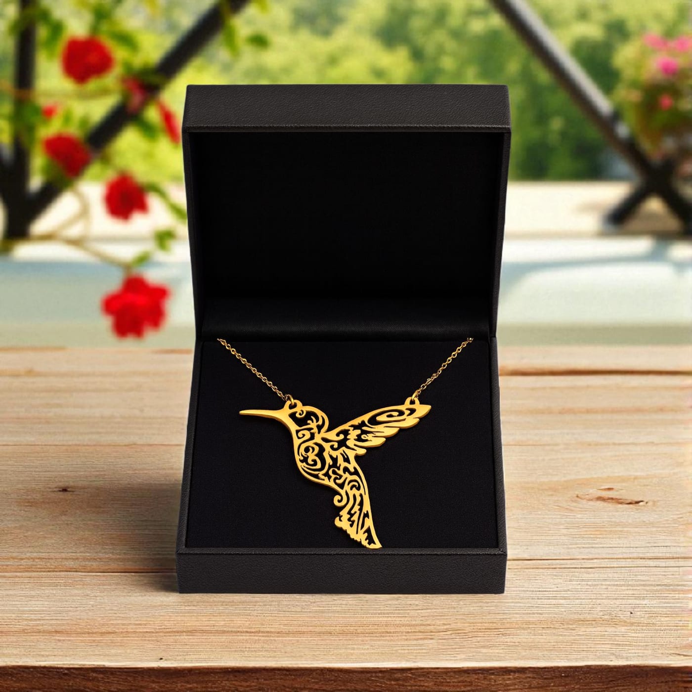 Mother Hummingbird — Gold-Plated Silver