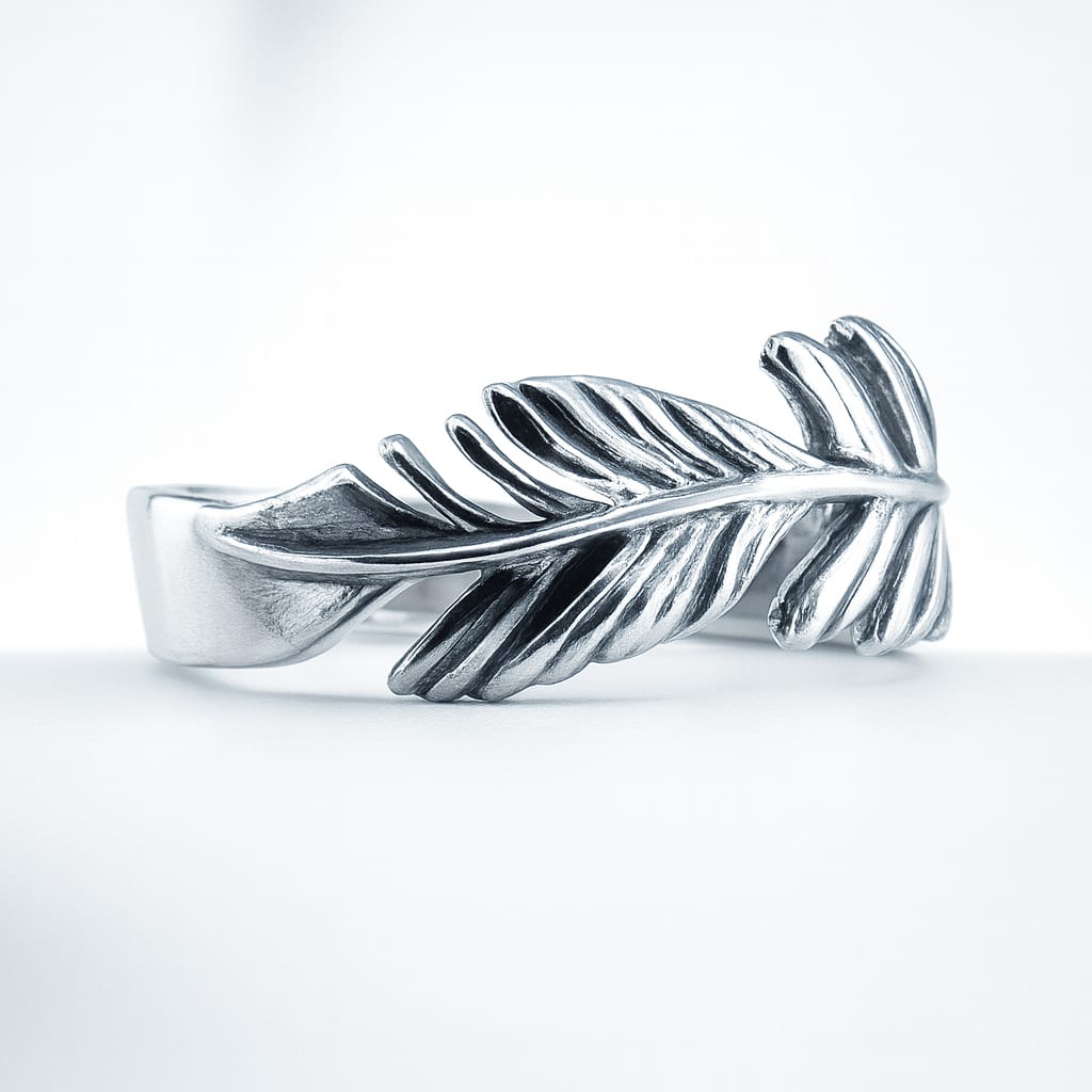 Royal Feather Ring — symbolic jewelry by Alumia