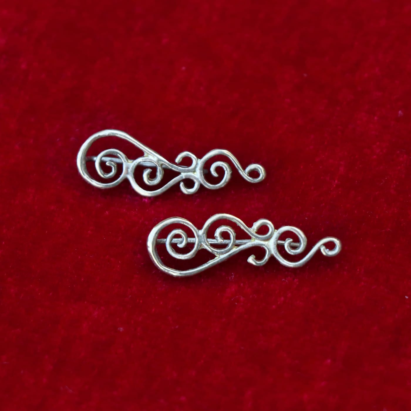 Spiral Stud Earrings — Sterling Silver