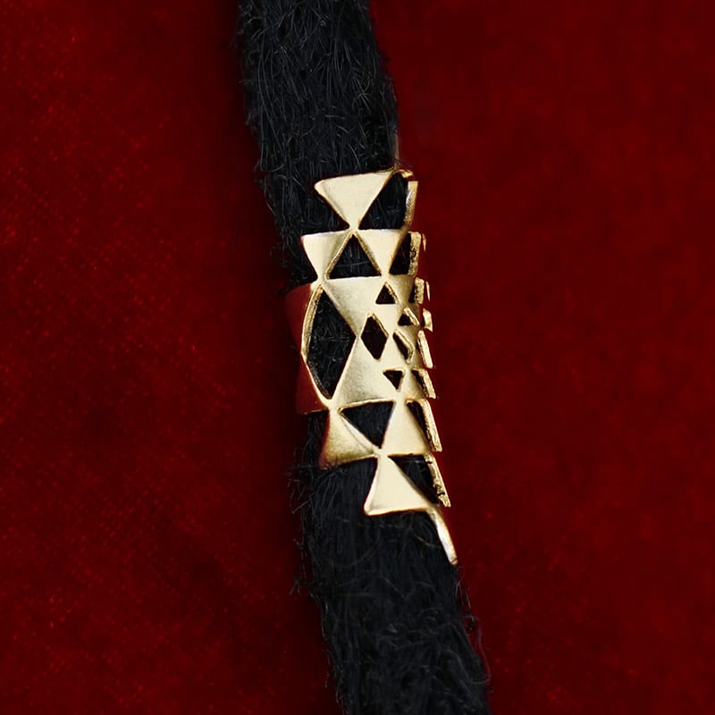 Sri Yantra Bead — Gold-Plated Silver