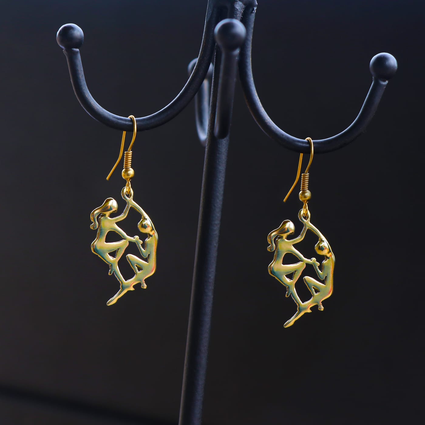 The Dancers Earrings — Gold-Plated Silver