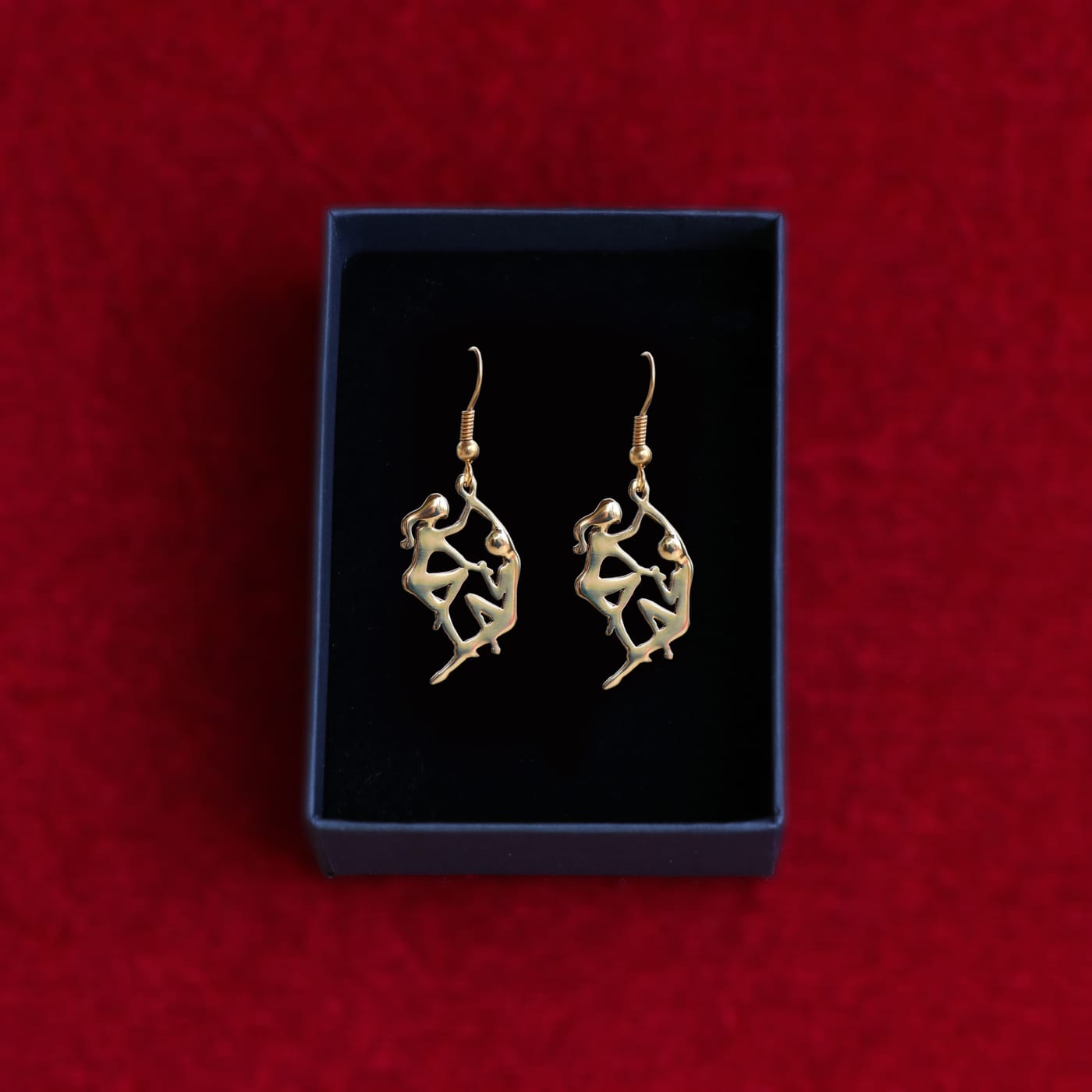 The Dancers Earrings — Gold-Plated Silver
