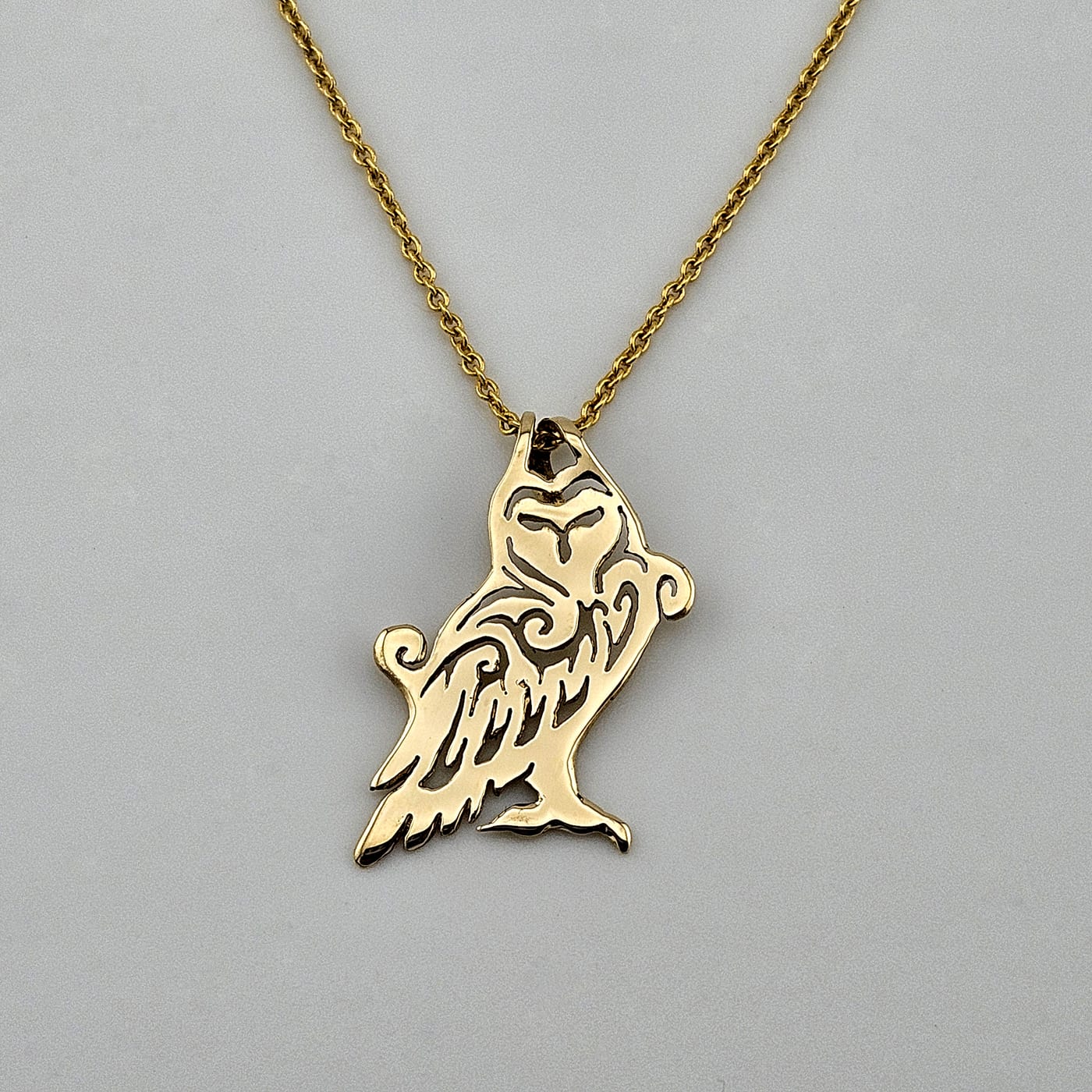 The Owl — Gold-Plated Silver