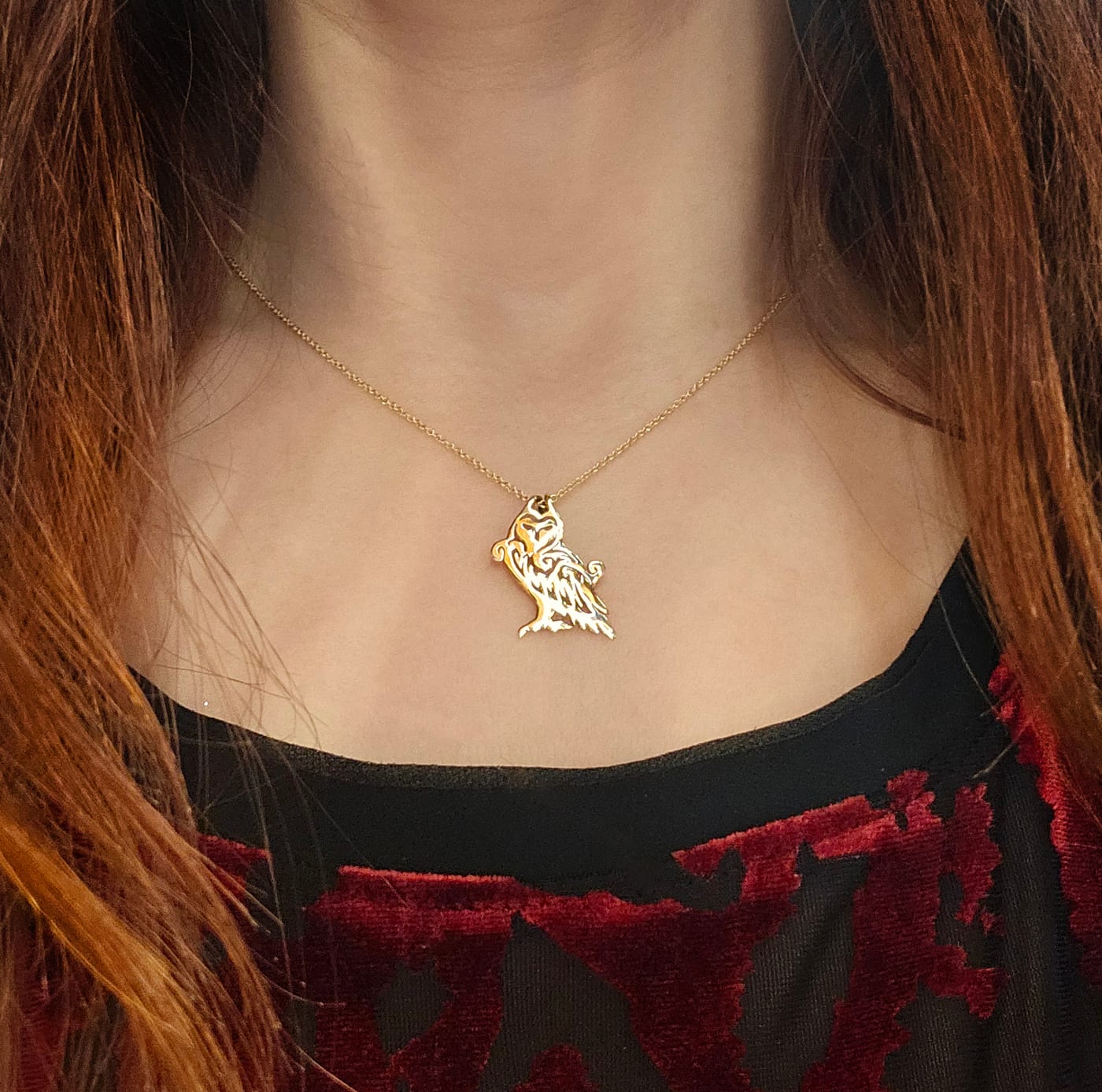 The Owl — Gold-Plated Silver