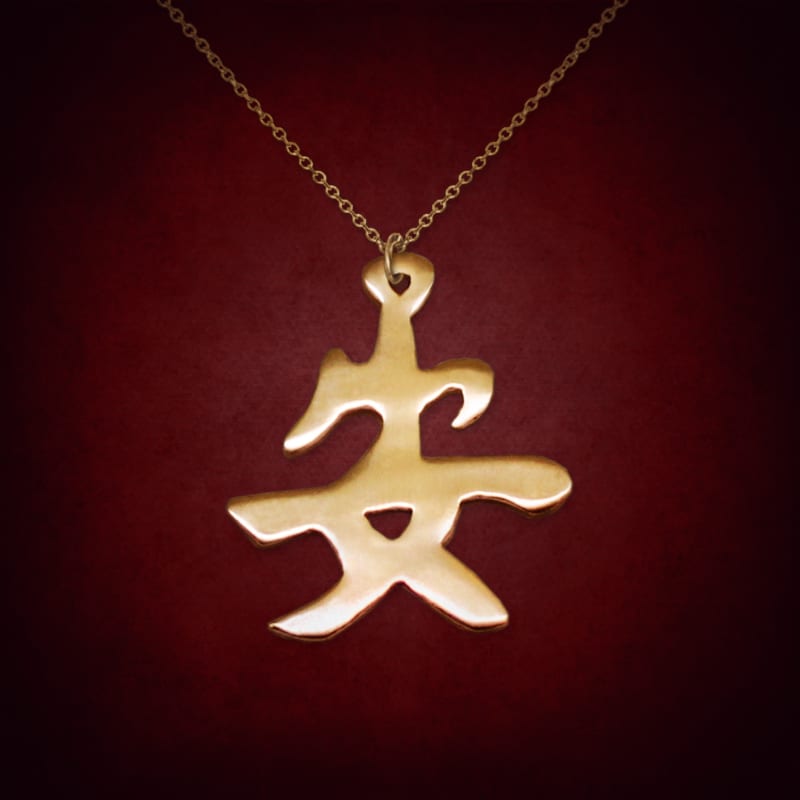 Tranquility Kanji — symbolic jewelry by Alumia