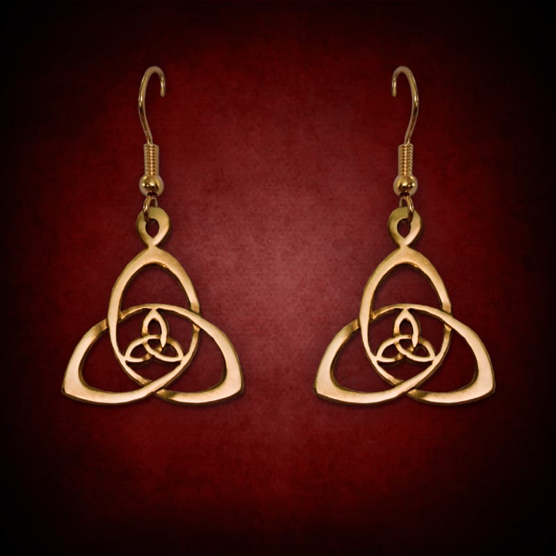 Trinity Flower Earrings — symbolic jewelry by Alumia