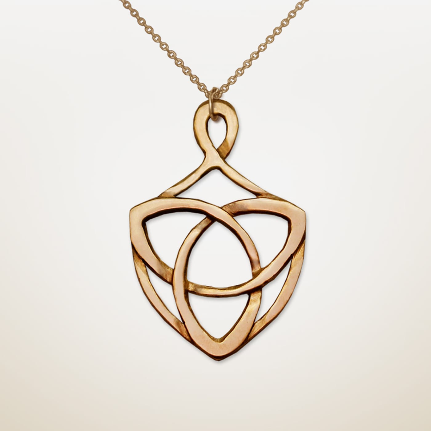Trinity Shield — Gold-Plated Silver