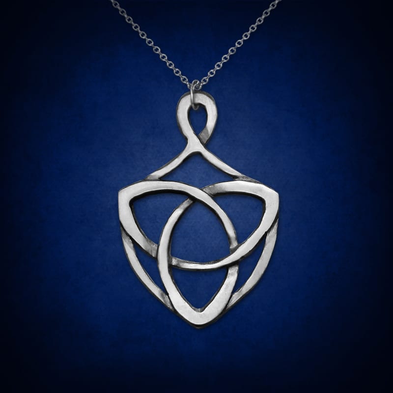 Trinity Shield — symbolic jewelry by Alumia