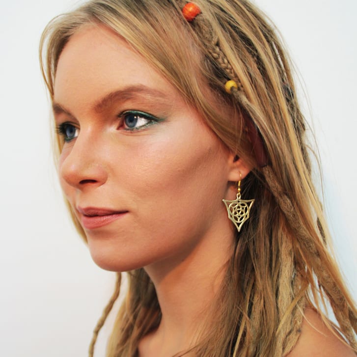 Trinity Tribal Magic Earrings — Gold-Plated Silver