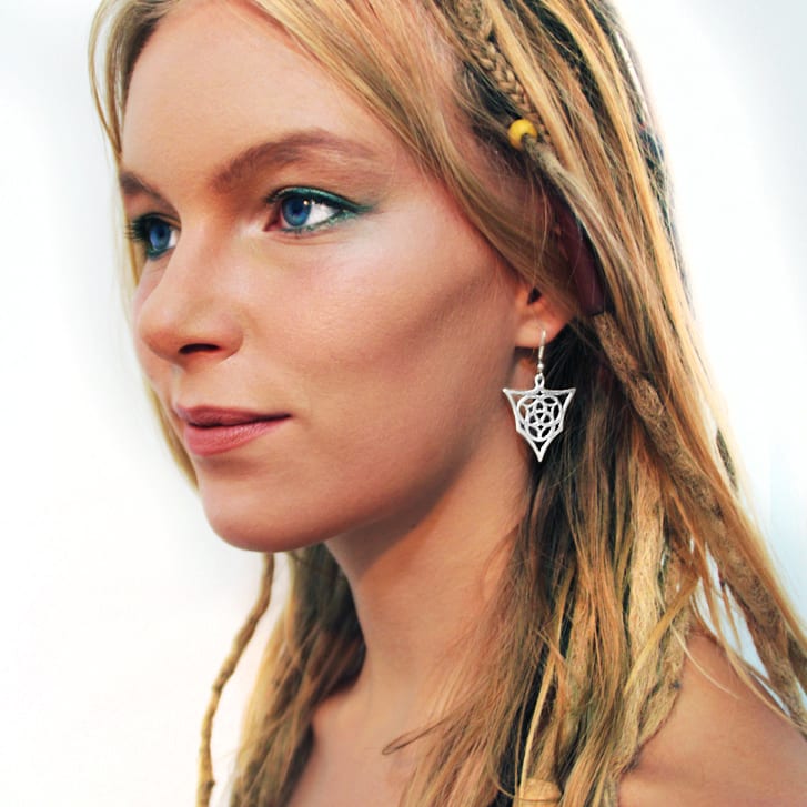Trinity Tribal Magic Earrings — Sterling Silver