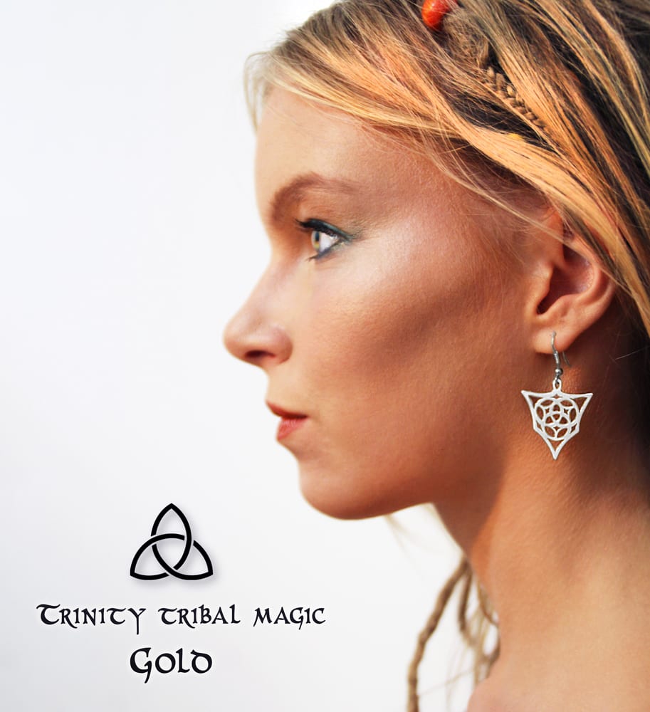 Trinity Tribal Magic Earrings — Sterling Silver