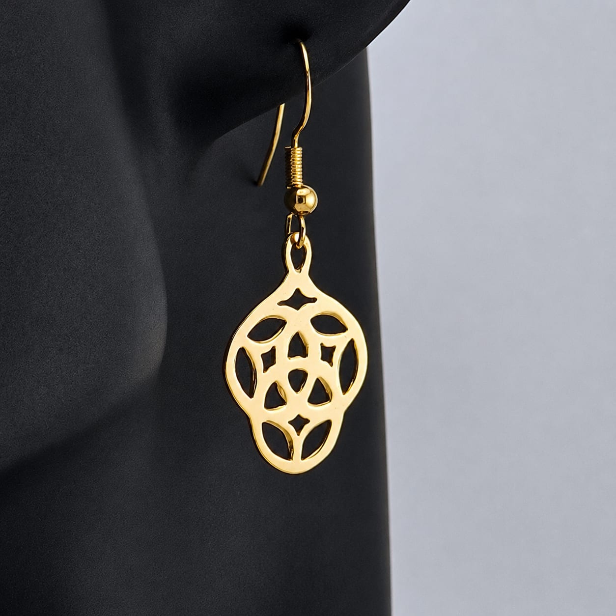 Trinity Tribal Round Earrings — symbolic jewelry by Alumia
