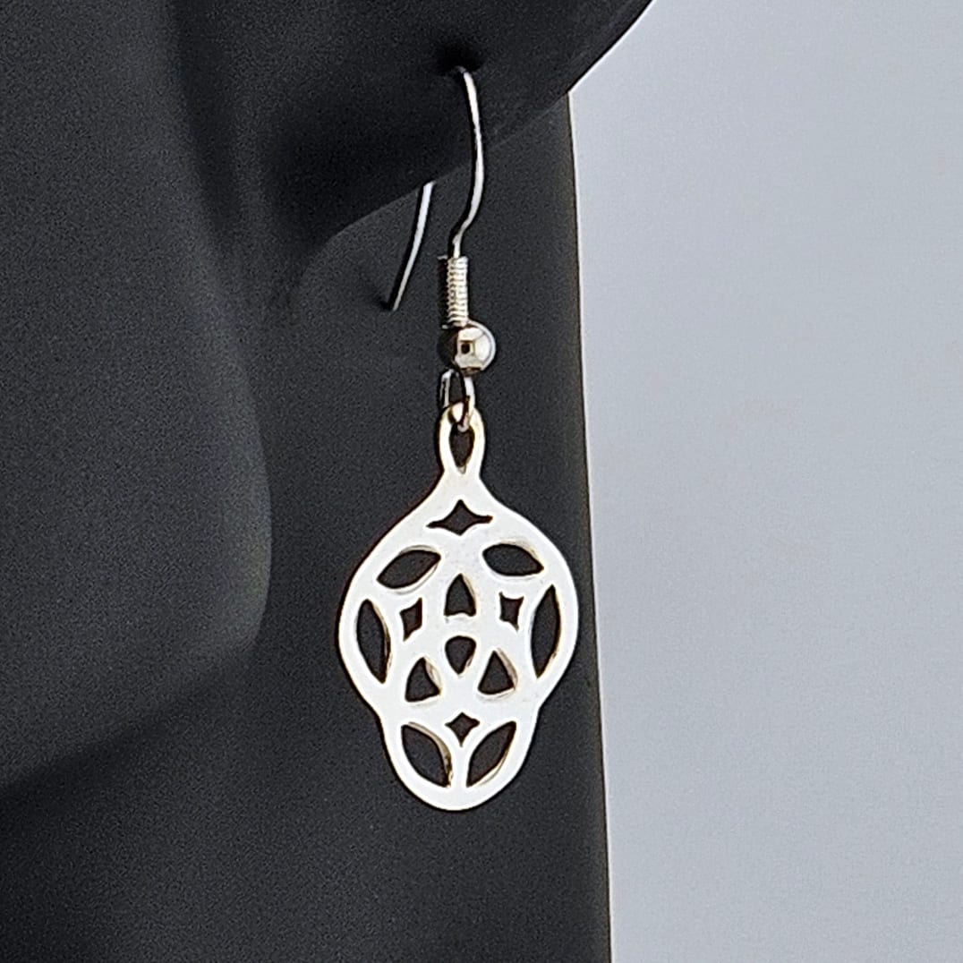 Trinity Tribal Round Earrings — symbolic jewelry by Alumia